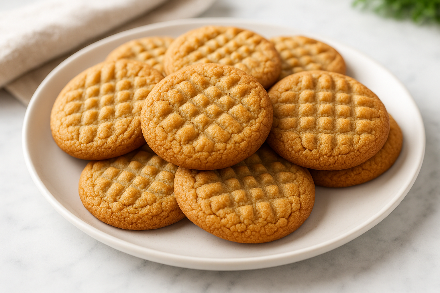 Old Fashioned Peanut Butter Cookies